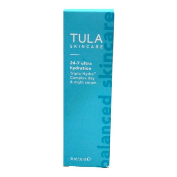 Tula Skincare 24-7 Ultra Hydration Triple-Hydra Complex Day Night Serum 1 Fl Oz - Picture 1 of 6